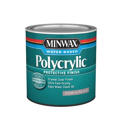 Minwax 0.5 in. Pint Poly Flat Finish MI572377